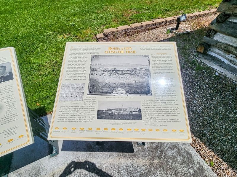 Boise: A City Along the Trail Marker. Click for full size. Boise: A City Along the Trail Marker image. Click for full size.