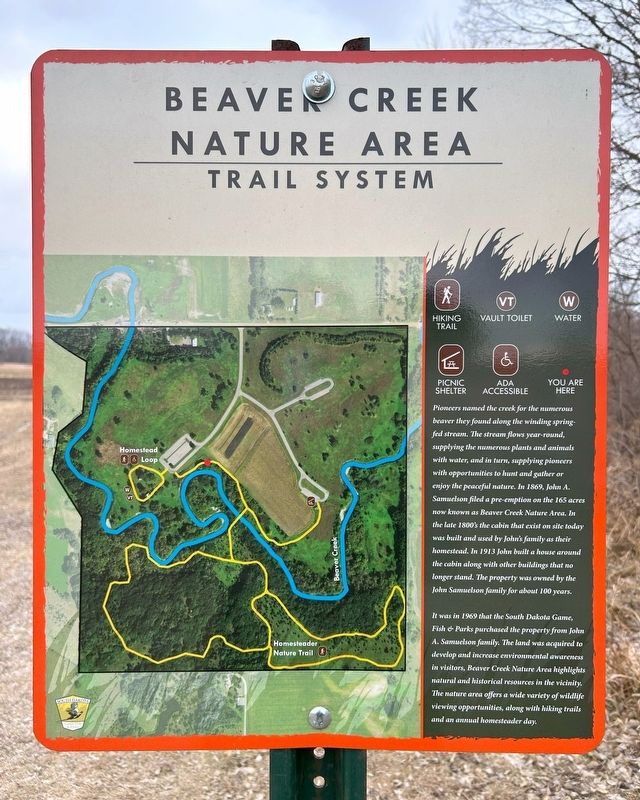 Beaver Creek Nature Area Marker image. Click for full size.