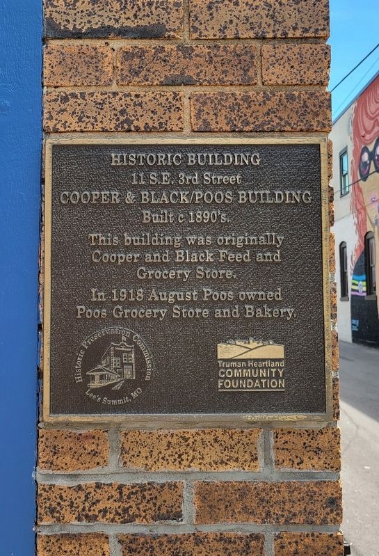 Cooper & Black / Poos Building Marker. Click for full size. Cooper & Black / Poos Building Marker image. Click for full size.