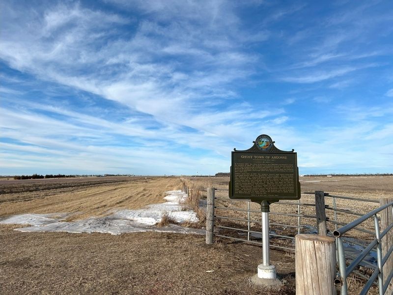 Ghost Town of Argonne Marker, from the south. Click for full size. Ghost Town of Argonne Marker, from the south image. Click for full size.
