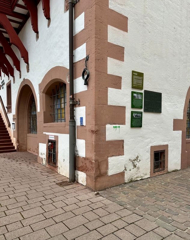 Pranger / Pillory Marker - wide view. Click for full size. Pranger / Pillory Marker - wide view image. Click for full size.