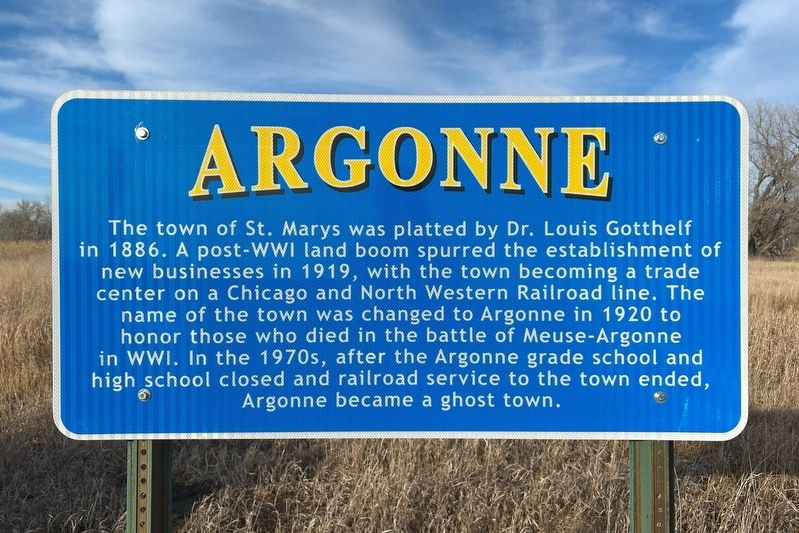 Argonne Marker. Click for full size. Argonne Marker image. Click for full size.