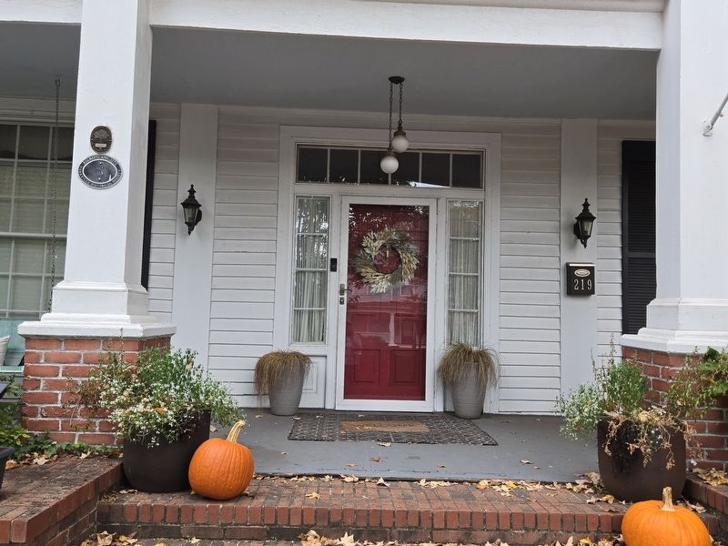 219 East Liberty Street Marker at front porch image. Click for full size.