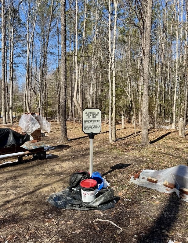 Gravesite of John Lewis Marker. Click for full size. Gravesite of John Lewis Marker image. Click for full size.