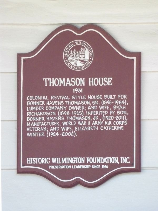 Thomason House Marker. Click for full size. Thomason House Marker image. Click for full size.
