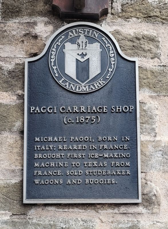 Paggi Carriage Shop Marker image. Click for full size.