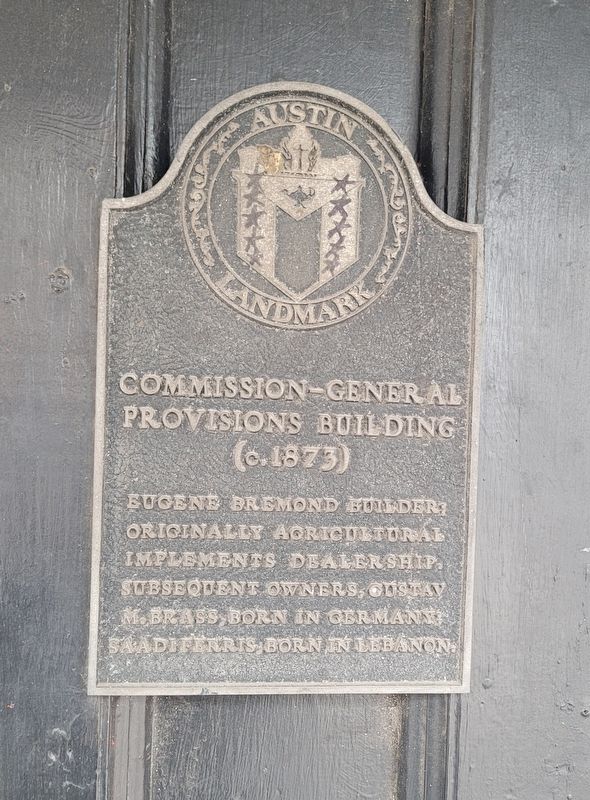 Commission-General Provisions Building Marker. Click for full size. Commission-General Provisions Building Marker image. Click for full size.