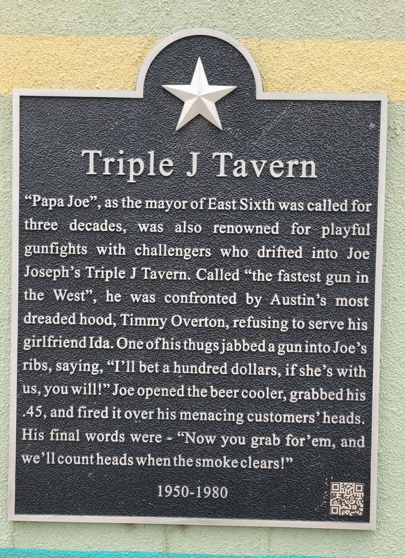 Triple J Tavern Marker. Click for full size. Triple J Tavern Marker image. Click for full size.