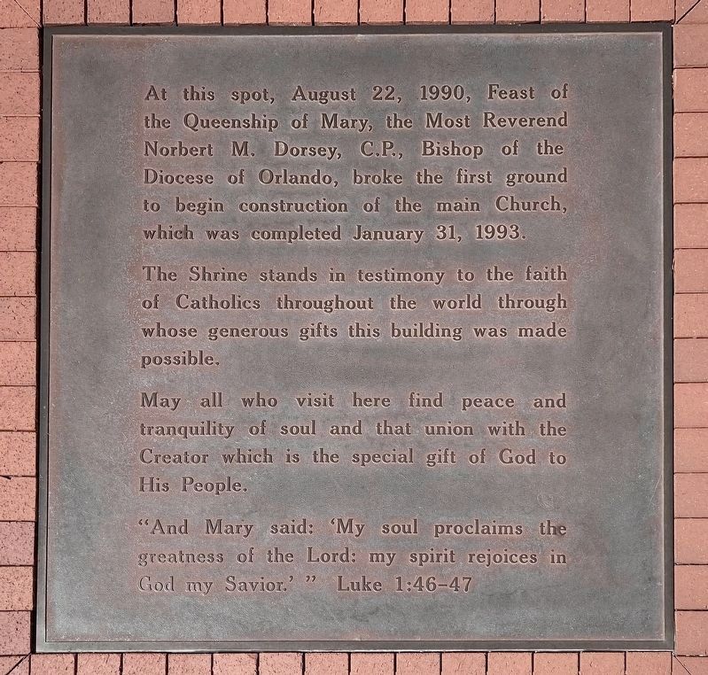 Basilica Marker. Click for full size. Basilica Marker image. Click for full size.