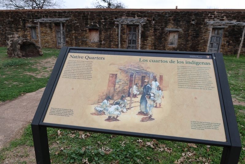 Native Quarters Los curatos de los indi`genas Marker image. Click for full size.