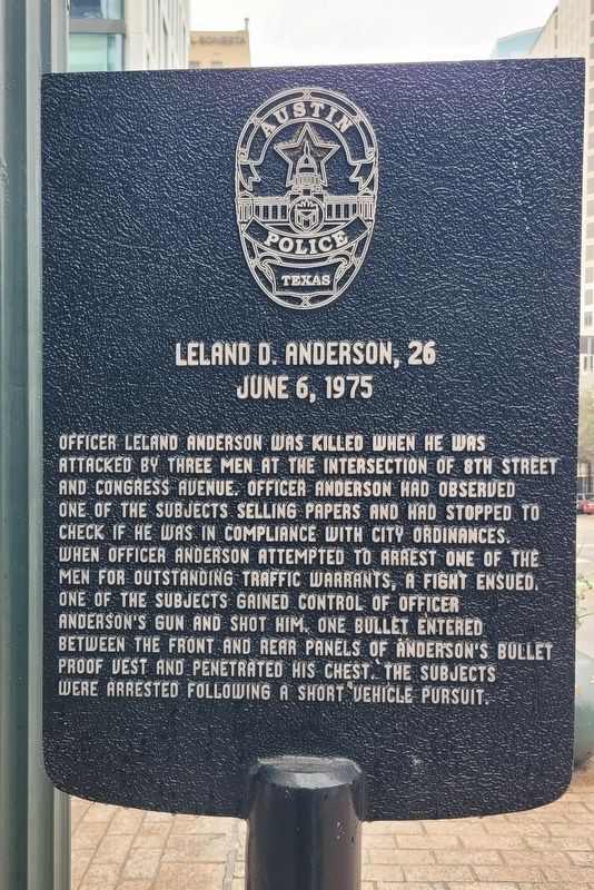 Leland D. Anderson, 26 Marker. Click for full size. Leland D. Anderson, 26 Marker image. Click for full size.
