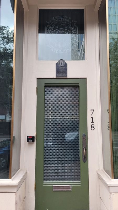 The entrance to the Townsend-Thompson Building and Marker. Click for full size. The entrance to the Townsend-Thompson Building and Marker image. Click for full size.