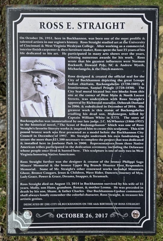 Ross E. Straight Marker. Click for full size. Ross E. Straight Marker image. Click for full size.
