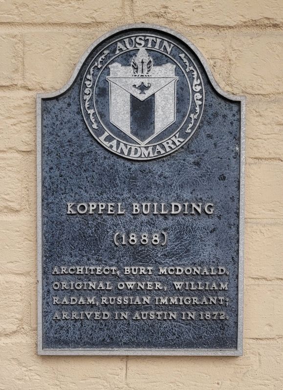 Koppel Building Marker. Click for full size. Koppel Building Marker image. Click for full size.
