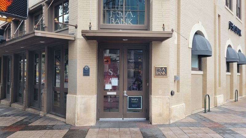 The view of the Koppel Building and Marker along the street. Click for full size. The view of the Koppel Building and Marker along the street image. Click for full size.