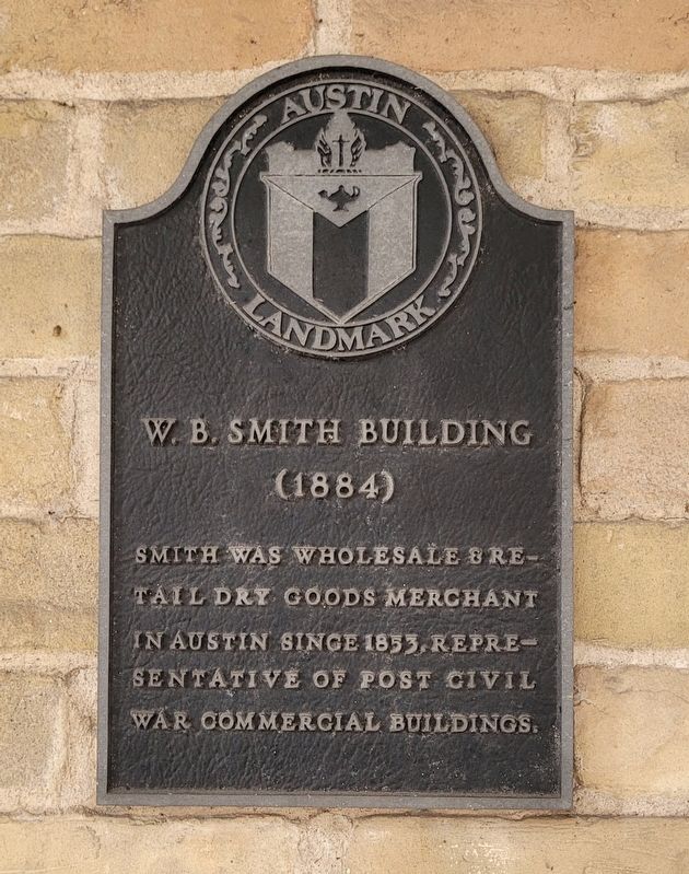 W.B. Smith Building Marker. Click for full size. W.B. Smith Building Marker image. Click for full size.