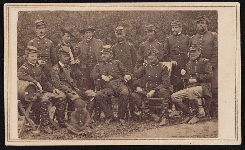 Twelve officers, Cumberland Landing, Virginia. Click for full size. Twelve officers, Cumberland Landing, Virginia image. Click for full size.