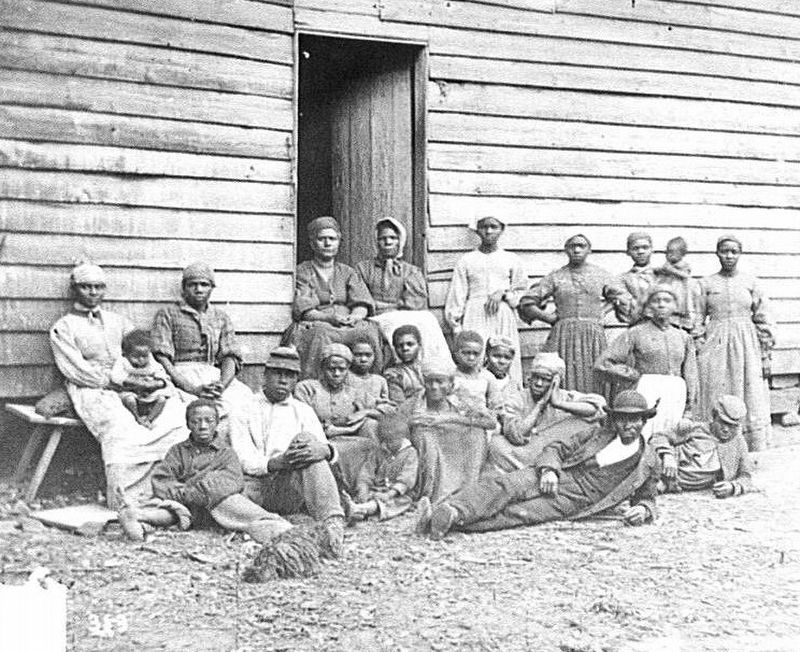 Cumberland Landing, Va. Group of "contrabands" at Foller's house. Click for full size. Cumberland Landing, Va. Group of "contrabands" at Foller's house image. Click for full size.