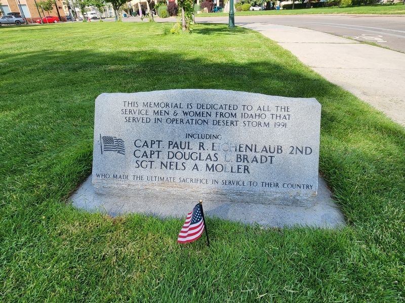 Operation Desert Storm Memorial Marker. Click for full size. Operation Desert Storm Memorial Marker image. Click for full size.