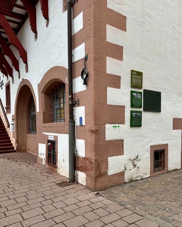 The Hanau �Foot� and Fountain of Justice Marker - wide view image. Click for full size.