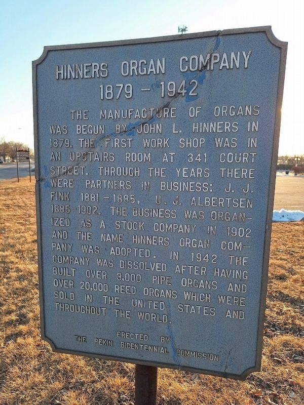 Hinners Organ Company Marker image. Click for full size.