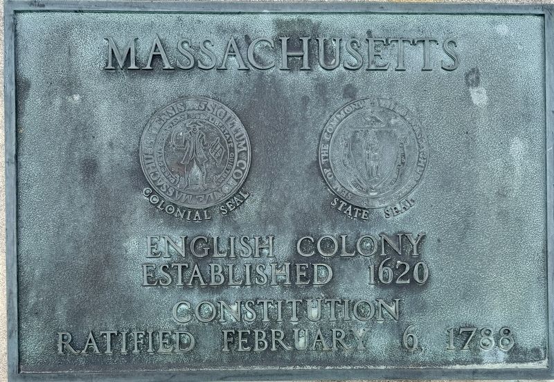 Massachusetts Marker. Click for full size. Massachusetts Marker image. Click for full size.