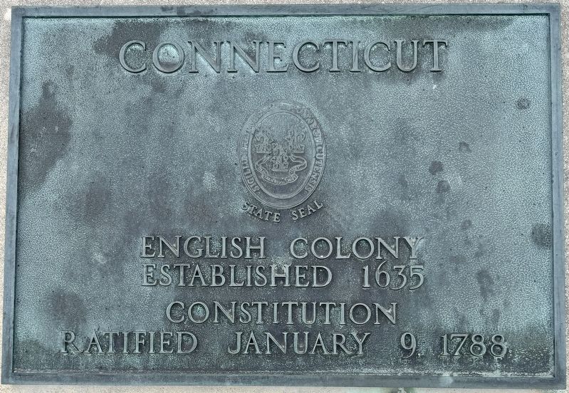 Connecticut Marker. Click for full size. Connecticut Marker image. Click for full size.