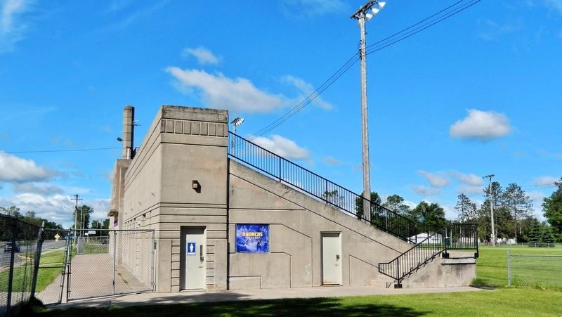 Sports Stadium (<i>north/east elevation</i>). Click for full size. Sports Stadium (<i>north/east elevation</i>) image. Click for full size.