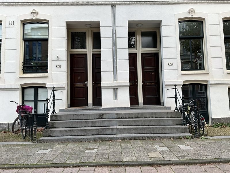Salomon Muis stolperstein- wide view. Click for full size. Salomon Muis stolperstein- wide view image. Click for full size.