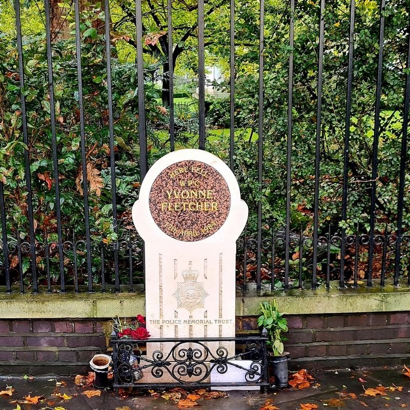 Yvonne Fletcher Marker. Click for full size. Yvonne Fletcher Marker image. Click for full size.