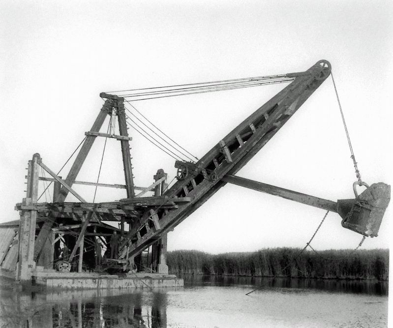 Marker detail: Dredging, Roseau River, 1906. Click for full size. Marker detail: Dredging, Roseau River, 1906 image. Click for full size.