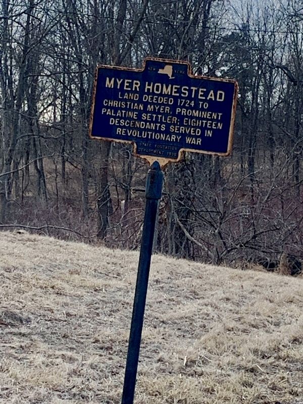 Myer Homestead Marker. Click for full size. Myer Homestead Marker image. Click for full size.