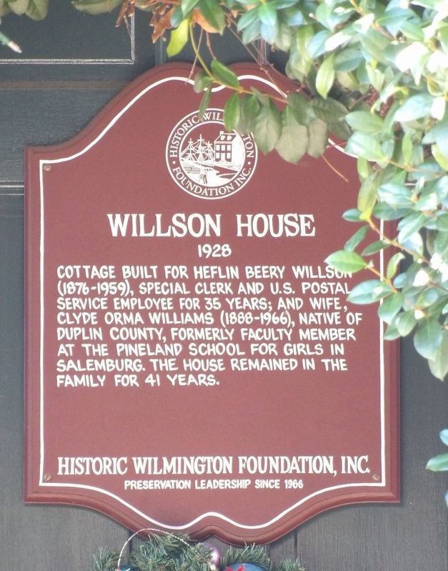Willson House Marker. Click for full size. Willson House Marker image. Click for full size.
