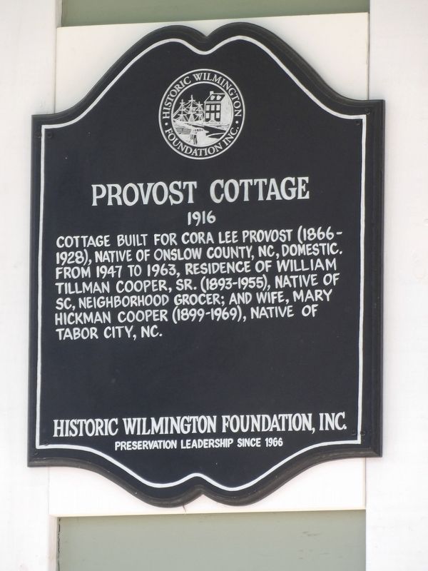 Provost Cottage Marker. Click for full size. Provost Cottage Marker image. Click for full size.