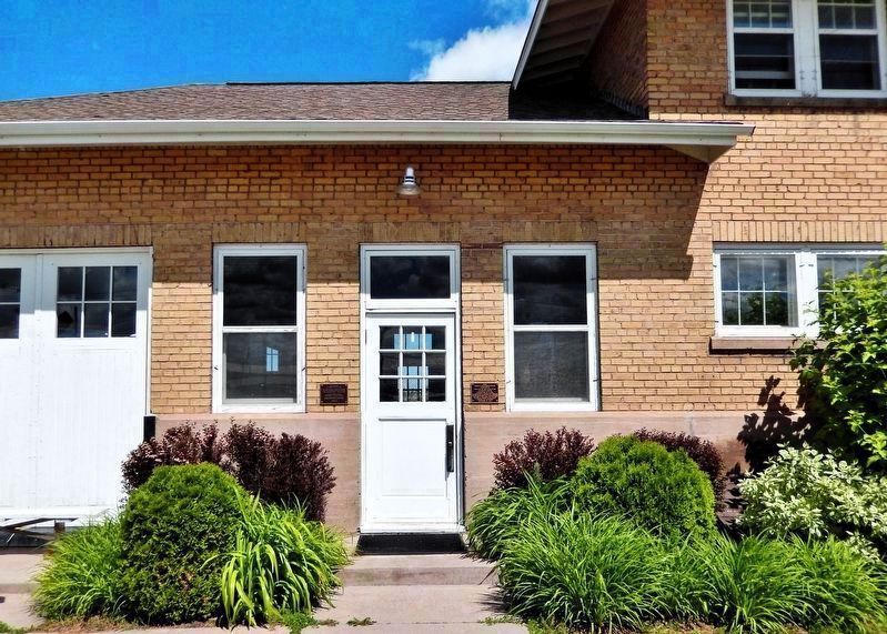 Baudette Depot (<i>southwest/front entrance</i>). Click for full size. Baudette Depot (<i>southwest/front entrance</i>) image. Click for full size.