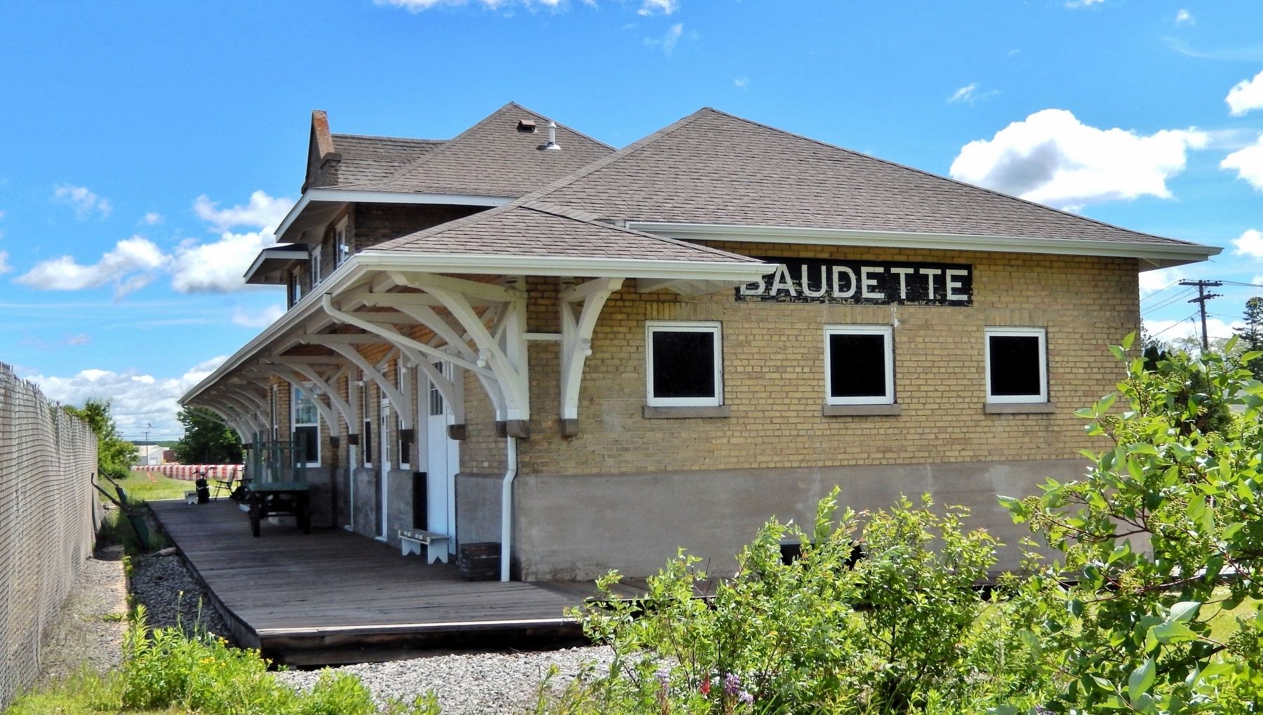 Baudette Depot (<i>northwest elevation</i>). Click for full size. Baudette Depot (<i>northwest elevation</i>) image. Click for full size.