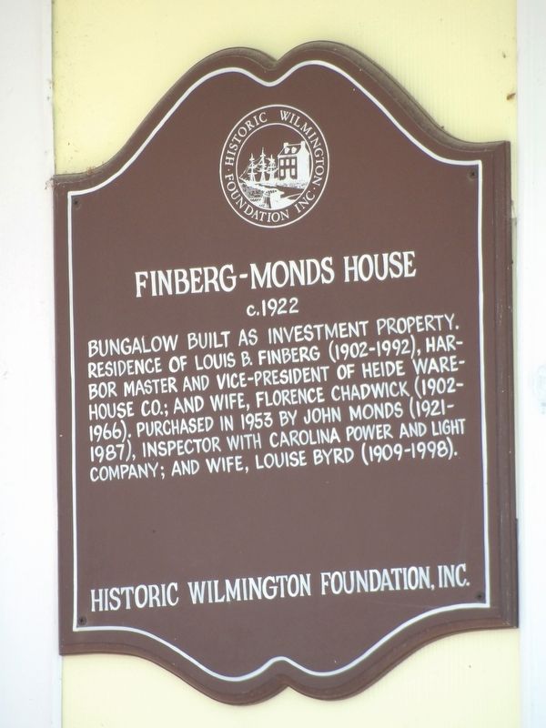Finberg-Monds House Marker image. Click for full size.