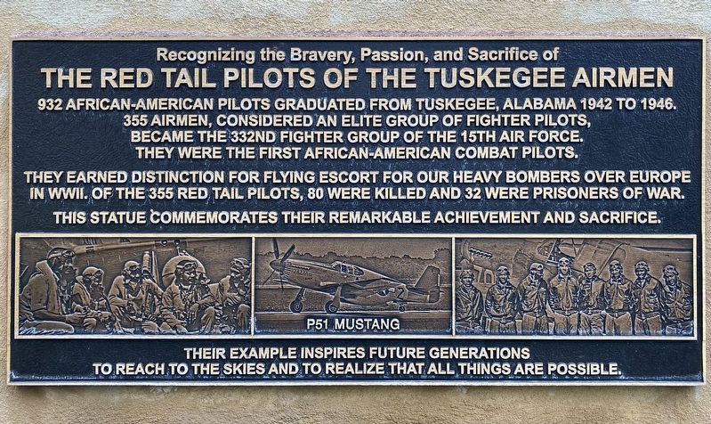 Tuskegee Airmen Marker image. Click for full size.