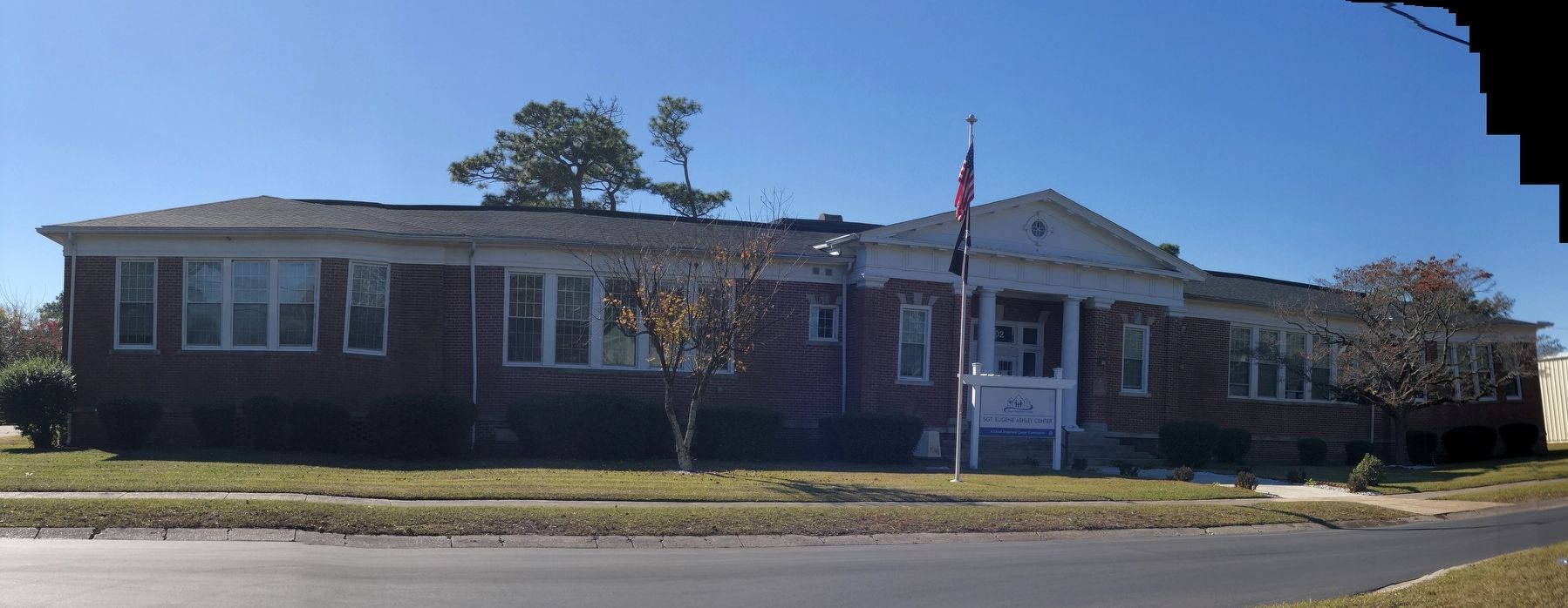 Delgado School Marker. Click for full size. Delgado School Marker image. Click for full size.
