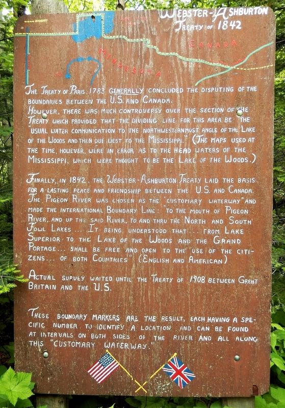 Webster-Ashburton Treaty of 1842 Marker image. Click for full size.