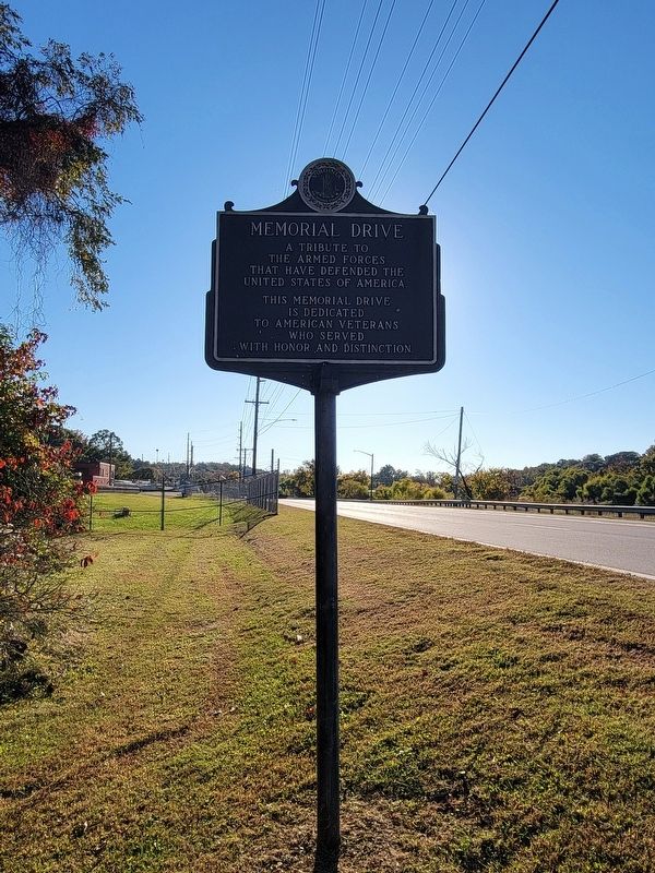 Memorial Drive Marker. Click for full size. Memorial Drive Marker image. Click for full size.
