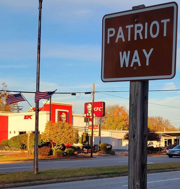 Patriot Way along Memorial Drive. Click for full size. Patriot Way along Memorial Drive image. Click for full size.