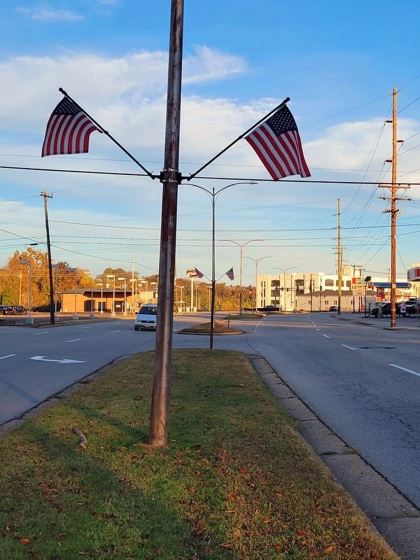 Patriot Way along Memorial Drive. Click for full size. Patriot Way along Memorial Drive image. Click for full size.