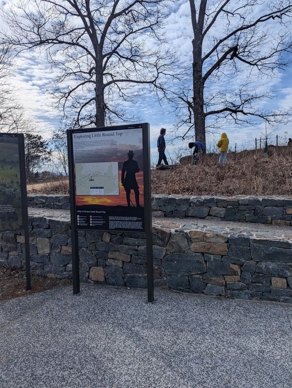 Exploring Little Round Top Marker image. Click for full size.