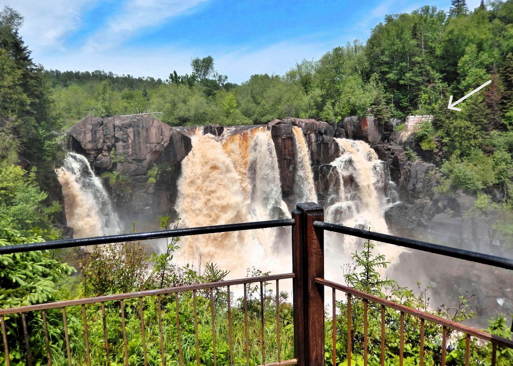 High Falls of the Pigeon River. Click for full size. High Falls of the Pigeon River image. Click for full size.