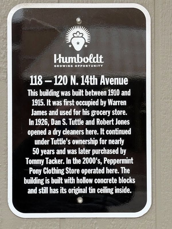 118 - 120 N. 14th Avenue Marker. Click for full size. 118 - 120 N. 14th Avenue Marker image. Click for full size.