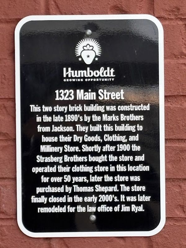 1323 Main Street Marker. Click for full size. 1323 Main Street Marker image. Click for full size.