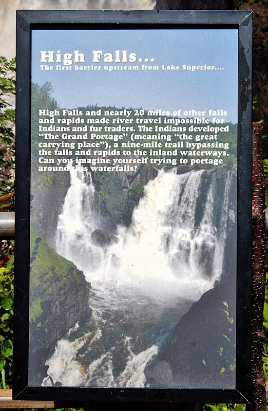 High Falls Marker. Click for full size. High Falls Marker image. Click for full size.