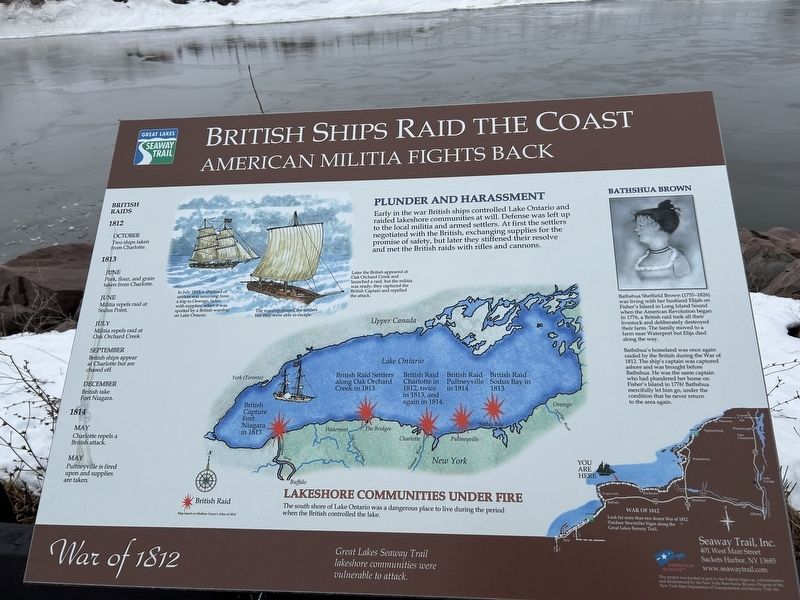 British Ships Raid The Coast Marker image. Click for full size.