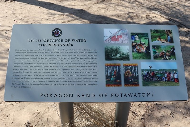 The Importance of Water for Neshnabek Marker image. Click for full size.